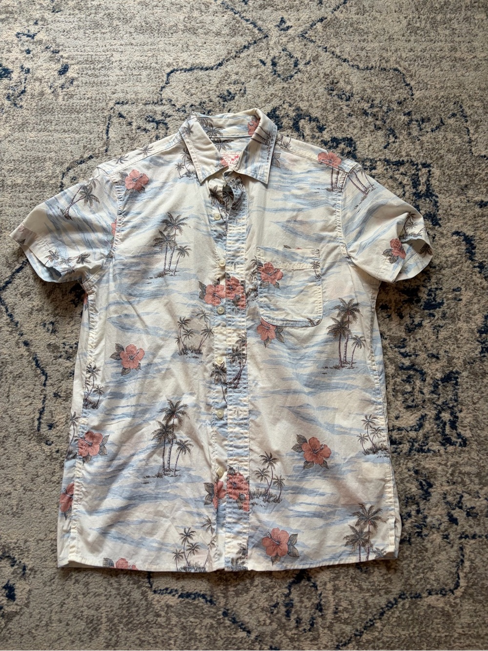 American Eagle Hawaiian Button Up